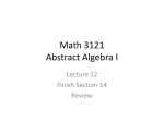 Math 3121 Lecture 12