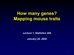 QTL analysis in Mouse Crosses