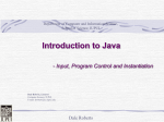Java Introductrion - Computer Science@IUPUI