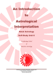 An Introduction to Astrological Interpretation