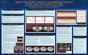 Optimal Tube Potential in Pediatric CT for Radiation