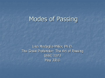 Modes of Passing - The Great Pretender: The Art of Passing