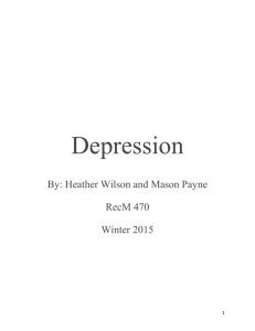 Depression - Mason Payne Final Project