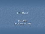 IT Ethics - The University of Tulsa
