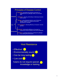 Host Resistance