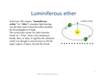 Luminiferous ether