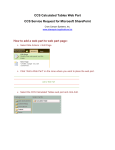 CCS Calculated Tables