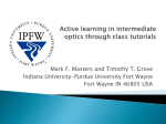 Active learning in intermediate optics through