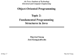 Object-Oriented Programming in Java Topic 2: Fundamental