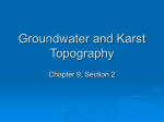 Groundwater and Karst Topography