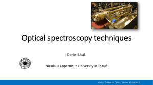 Optical spectroscopy techniques
