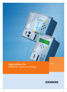 Applications for SIPROTEC Protection Relays