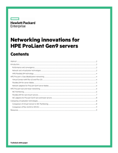 Networking innovations for HPE ProLiant Gen9 servers