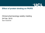 Effect of protein binding on PK/PD