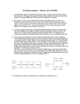Workshop module 4 - Physics 114, Spring 2003