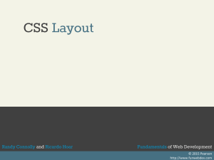Approaches to CSS Layout