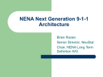 NENA NG911 arch for SDO workshop