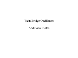 Wein Bridge Oscillators