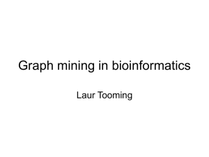 Graph mining in bioinformatics