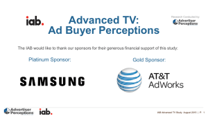 Advanced TV: Ad Buyer Perceptions
