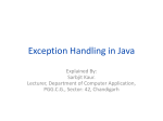 Exception Handling in Java - GCG-42