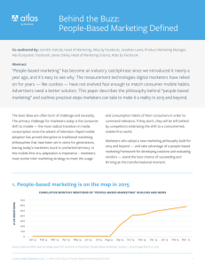 Behind the Buzz: People-Based Marketing Defined