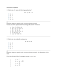 Solve Linear Equations 1. Which value of x makes the following