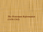 The Protestant Reformation (1450-1565) - mr