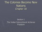 The Colonies Become New Nations Chapter 18
