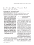 Population-based study of congenital heart defects in Down syndrome