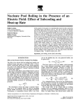 Nucleate Pool Boiling in the Presence of an Electric Field: Effect of