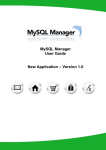 MySQL Manager User Guide