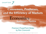 Consumers, Producers, and the Efficiency of Markets