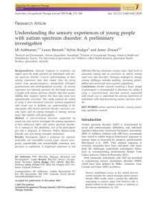 Understanding the sensory experiences of young people with