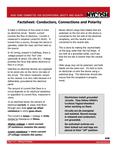 Factsheet: Conductors, Connections and Polarity