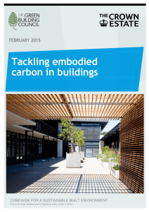Reducing embodied carbon in buildings