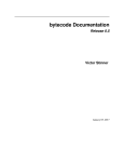 bytecode Documentation