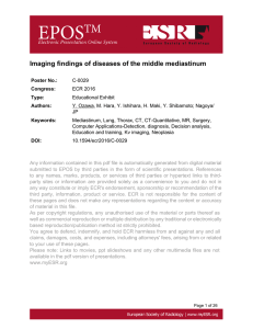 Imaging findings of diseases of the middle mediastinum