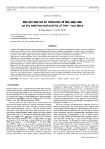 Indications for an influence of Hot Jupiters