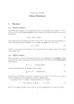 Dirac Notation 1 Vectors