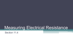 Measuring Electrical Resistance
