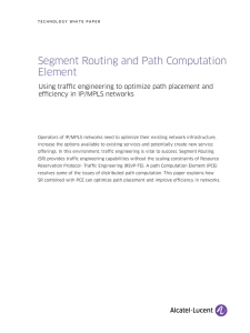 Segment Routing and Path Computation Element