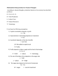 Mathematical Interpretation for Classical Thoughts According to