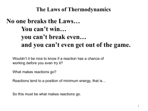 Entropy, a statistical approach