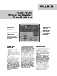 Fluke 752A Reference Divider Specifications