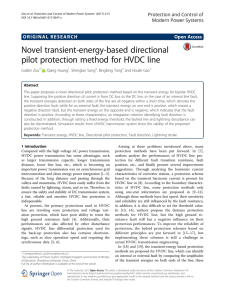 Novel transient-energy-based directional pilot protection method for