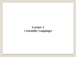 Assembly Language Syntax