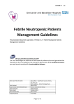 Febrile Neutropenic Patients Management Guidelines