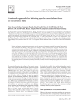 A network approach for inferring species associations from co