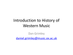 Introduction to History of Western Music